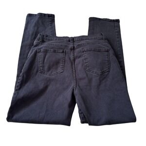 Gloria Vanderbilt Amanda Jeans Women's Black Straight Leg Size 10